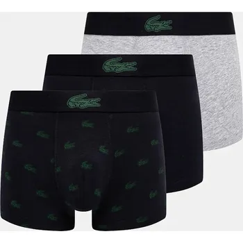 Boxerky Boxerky Lacoste 3-pack pánské, černá barva, 5H5154 99X, vel. XXL