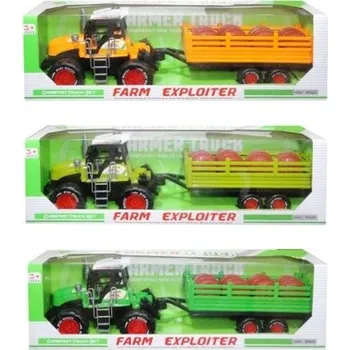 autíčko TRAKTOR Hračka pro KLUKA Zemědělský Traktor Farmářské Stroje