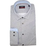 Pure by Hatico Košile Pure Slim Fit "City" geometrický vzor velikost: 39/40, délka rukávu: dlouhý rukáv