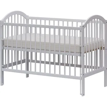 Dětská postýlka Dětská postýlka Scarlett Alenka - bílá (borovice) - stahovací bočnice - 120 x 60 cm