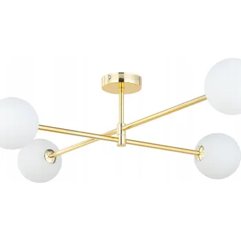 STROPNÍ SVÍTIDLO STROPNÍ SVÍTIDLO TK LIGHTING SARIUS 4738 ZLATÁ / BÍLÁ