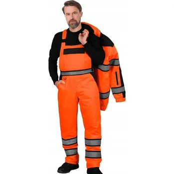 montérky Výstražné montérkové kalhoty s laclem MILLING-BPB vel. 5XL