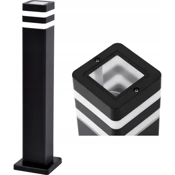 Venkovní osvětlení Obdélníkový osvětlovací sloupek Kaja E27 60 cm černý