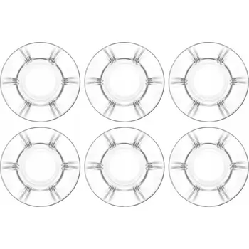 Podšálek LAV Zoey sklo kulatý 6 ks