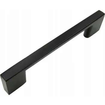 Nábytkové kování Nábytková úchytka B&B černá klasická 12x0,9x2,6 cm matná 96 mm