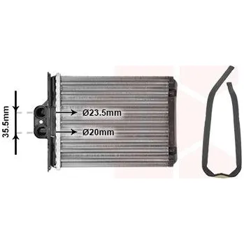 Výměník tepla, vnitřní vytápění VAN WEZEL 37006217