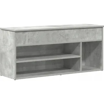 Botník VidaXL 102 x 30,5 x 45 cm, odstíny šedé