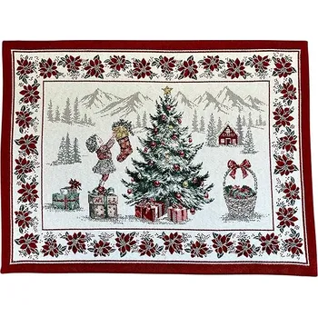 prostírání Home of Christmas Vánoční žakárové prostírání 35 × 45 cm, Zdobení stromečku