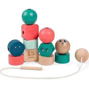Dřevěná hračka BS Toys Provlékání korálků