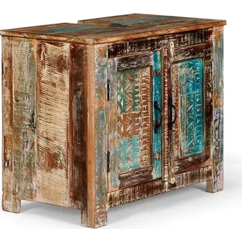 Koupelnový nábytek Masivní skříňka pod umyvadlo Blue Lagoon z mangového dřeva, lakovaná, barevná – 70×40×61 cm