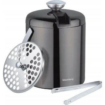 Nádoba na led Nádoba na led 1.3L + kleště, nádoba na kostky ledu KLAUSBERG 7656 grafit