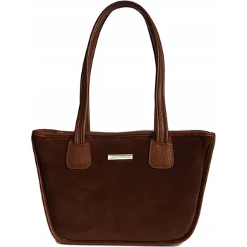Kabelka La Bomba Vera Pelle kabelka z přírodní kůže, hnědá