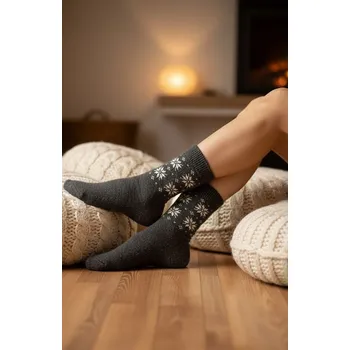 Pánské ponožky Dámské ponožky WiK 37754 Warm Quality 35-42 černá 35-38