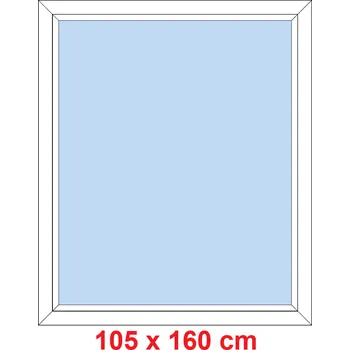 Okno Soft Plastové okno 105x160 cm, FIX neotevíravé