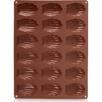 Forma na pečení Silikonová forma na pečení sušenek, formička na křehké cukroví ve tvaru mušliček