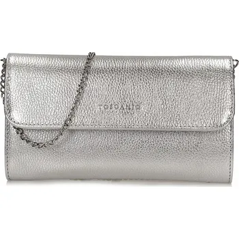Kabelka Kabelka psaníčko Toscanio , přírodní kůže, stříbrná