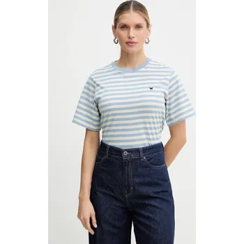Bavlněné tričko Weekend Max Mara VENACO 2615971031600 modrá 50X, vel. L