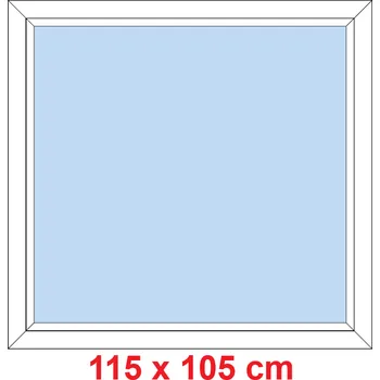 Okno Soft Plastové okno 115x105 cm, FIX neotevíravé