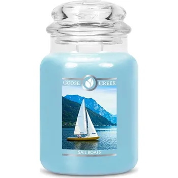 Svíčka Goose Creek Candle svíčka Sail Boats, 680 g SLEVA - 2 jakost