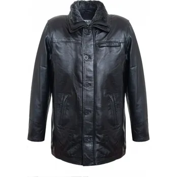 MAX Pánská kožená bunda 1003 černá
