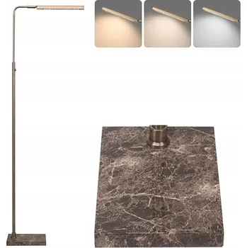 Stojací lampa Stojací lampa LED s funkcí stmívání, mramorová základna, 145x46 cm
