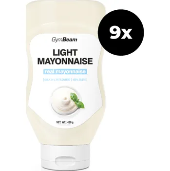 Omáčka Light majonéza - GymBeam Balení (ml): 9 x 430 ml