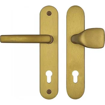 Dveřní kování A2/92mm klika-madlo bez krytky Al F4 bronz elox