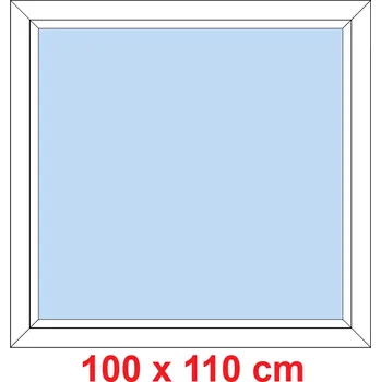 Okno Soft Plastové okno 100x110 cm, FIX neotevíravé
