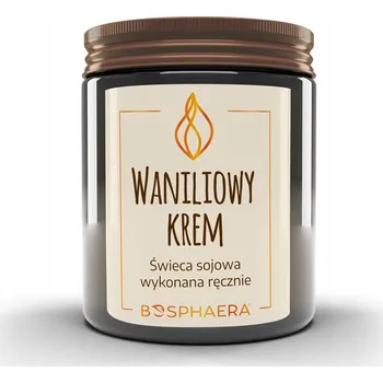 Svíčka Tradiční sójová svíčka Vanilkový krém Bosphaera 1 ks