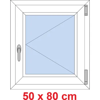 Okno Soft Plastové okno 50x80 cm, otevíravé