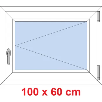 Okno Soft Plastové okno 100x60 cm, otevíravé