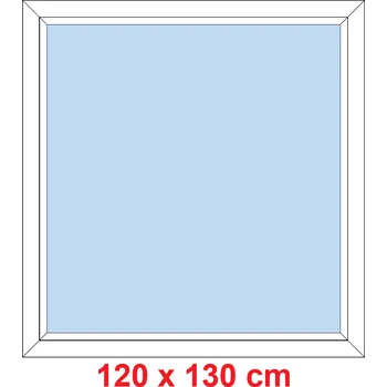 Okno Soft Plastové okno 120x130 cm, FIX neotevíravé