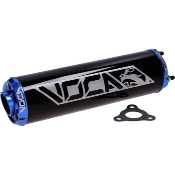 Výfuk pro motocykl Zadní koncovka výfuku Voca Racing 60x200mm modrá 50-80cc pro D50B0, EBE050, EBS050, AM6 VCR-RD30400/BKBL