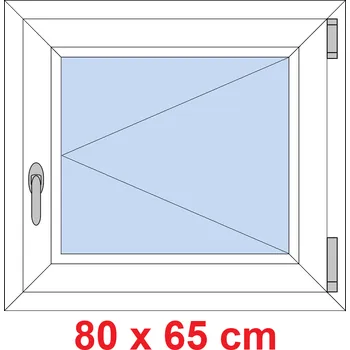 Okno Soft Plastové okno 80x65 cm, otevíravé