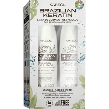 Šampon Sada šampon + kondicionér po keratinovém narovnání vlasů bez SLS 2x300 ml