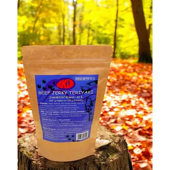 Sušené maso AKIA BEEF JERKY, sušené maso, hovězí maso TERIYAKI 50 G
