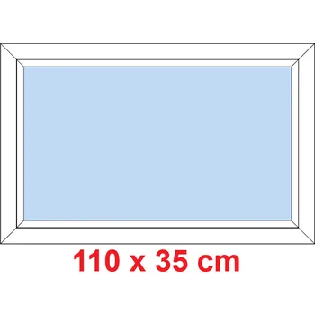 Okno Soft Plastové okno 110x35 cm, FIX neotevíravé