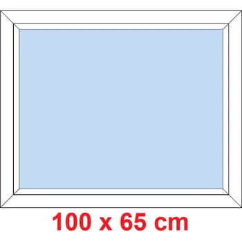 Okno Soft Plastové okno 100x65 cm, FIX neotevíravé