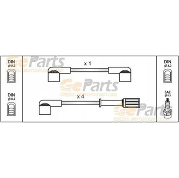 Zavěšení kol Sada zapalovacích kabelů JPN 11E8004-JPN
