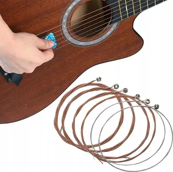 Struna pro kytaru a smyčcový nástroj STRUNY pro akustickou kytaru CHARAKTERNE - SADA