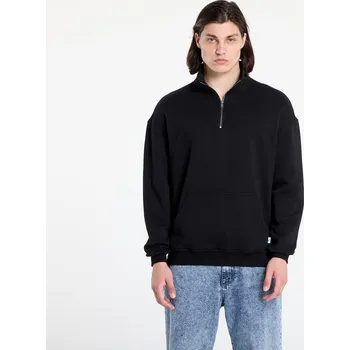 Pánská mikina Mikina Urban Classics Organic Basic Troyer Black XXL