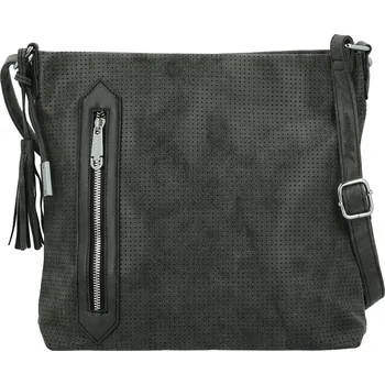 Kabelka Stylová dámská koženková crossbody kabelka Bessy, černá