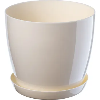 Květináč Plast Květináč Kadax béžový 12 cm x 12 x 11 cm