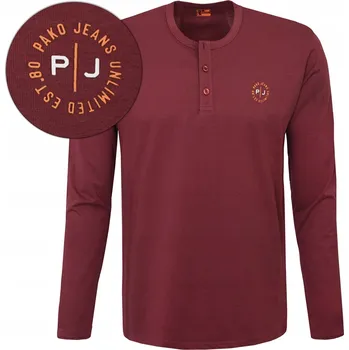 Pánské tričko Pako Jeans tričko s dlouhým rukávem. Pohodlné a moderní tričko s dlouhým rukávem. 100% bavlna, kulatý výstřih, velikost XL.