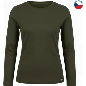 ZÁHOŘÍ Rudel ZÁHOŘÍ Dámské tričko dlouhý rukáv - zelené Velikost: 36