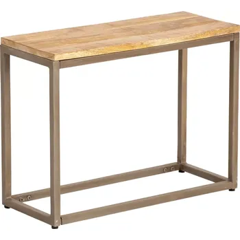 Masivní lavice Pune z mangového dřeva, lakovaná, hnědá