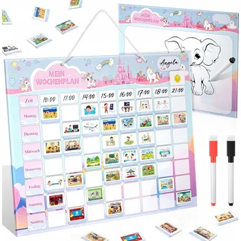 Obraz Magnetická tabule pro plánování denních aktivit dětí