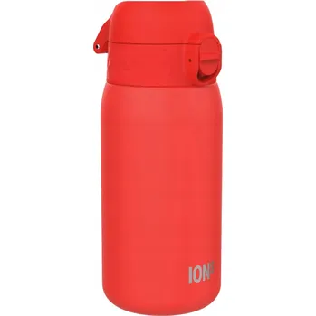 Láhev ION8 ocelová láhev na pití 400 ml červená – BPA Free jednoplášťová uzamykatelné víčko