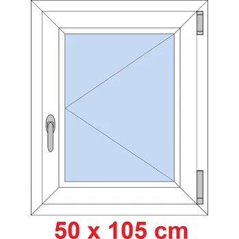 Okno Soft Plastové okno 50x105 cm, otevíravé