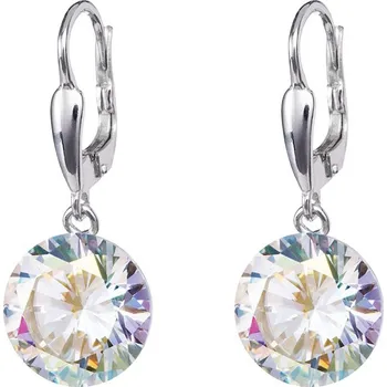 Šperk Stříbrné náušnice Starry s kubickou zirkonií Preciosa, krystal 5173 00